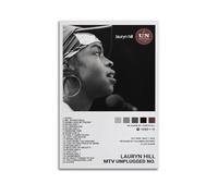 HASUEQWERURU Lauryn Hill Album MTV Unplugged No. 2.0 - Décoration murale vintage - Impression sur toile décorative pour salon, chambre à coucher - 60 x 90 cm - Style rétro