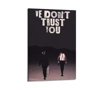 HASUEQWERURU Metro Boomin Poster décoratif sur toile « We Don't Trust You » - Décoration murale vintage - Pour salon, chambre à coucher, chambre - 60 x 90 cm - Style cadre