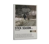 HASUEQWERURU Poster décoratif sur toile de Noah Kahan Stick Season(2) - Décoration murale vintage - Pour salon, chambre à coucher - 60 x 90 cm - Style cadre