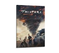 HASUEQWERURU Poster décoratif sur toile « Twisters 2024 » - Décoration murale vintage - Pour salon, chambre à coucher, chambre - 30 x 45 cm - Avec cadre