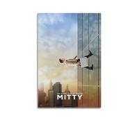 HASUEQWERURU Poster La vie secrète de Walter Mitty - Décoration murale vintage - Impression sur toile décorative pour salon, chambre à coucher - 20 x 30 cm - Style rétro - Sans cadre