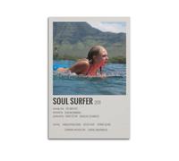 HASUEQWERURU Poster Soul Surfer - Décoration murale vintage - Impression sur toile décorative pour salon, chambre à coucher - 50 x 75 cm - Style sans cadre