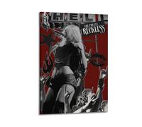 HASUEQWERURU The Pretty Reckless Posters - Impression sur toile décorative vintage - Décoration murale pour salon, chambre à coucher - 20 x 30 cm - Style cadre