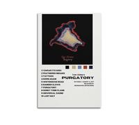 HASUEQWERURU Tyler Poster de la liste des pistes de l'album Purgatoire des enfants - Décoration murale vintage - Impression sur toile décorative - Pour salon, chambre à coucher - 60 x 90 cm - Sans
