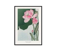 Hasui Kawase Poster Ohara Koson Impression sur toile Katsushika Hokusai Vague japonaise Hiroshige Images pour décoration d'intérieur (SKU20 x 30 cm), cadre photo noir)