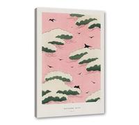 Hasui Kawase Poster Ohara Koson Impression sur toile Katsushika Hokusai Vague japonaise Hiroshige Images pour décoration d'intérieur (SKU28 x 35 cm), encadrée