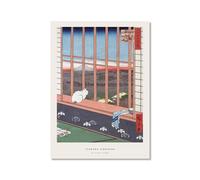 Hasui Kawase Poster Ohara Koson Impressions Katsushika Hokusai Vague japonaise Art mural sur toile Hiroshige Images pour décoration d'intérieur (SKU30 x 40 cm), sans cadre)
