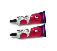 HASULITH Colle pour Bijoux - 30 ml | Spéciale Création & Réparation | Transparent, Résistante & Flexible | Idéale Strass, Métal, Perles, Textiles | Qualité Professionnelle | Lot de 2 tubes