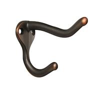 HASWARE 6 PCS Double Prong Robe Hook, Dual Coat Hooks Wall Mounted Hooks Robe Hooks Hangers Heavy Duty with 12 Pieces Screws for Home Coats Hat Clothes Hanger Towel Keys (Oil-Rubbed Bronze)