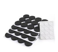 HASWARE Coussinets de Meubles en Feutre - 60 pièces Protège - sols en Feutre Autocollant pour Pieds de Chaise pour protéger Les parquets, Pieds de Tables (Noir, 1" 60 Pack Ronde)