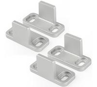 HASWARE Guide de sol inférieur de porte de grange coulissante, guide de rail inférieur monté au sol, design en forme de T, pour porte, armoire (argent)
