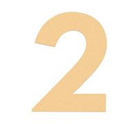 HASWARE House Number 3 inch (7.5 cm) Self Adhesive Letters Apartment Door Numbers Street Address Plaque Home Stylish Decor, Acrylic(2, Golden)