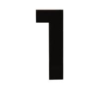 HASWARE House Number 3 inch (7.5 cm) Self Adhesive Letters Apartment Door Numbers Street Address Plaque Home Stylish Decor, Acrylic(1, Black)
