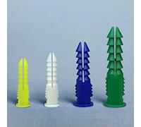 HASWARE Kit d'assortiment de vis d'ancrage pour cloisons sèches en plastique 116PCS comprenant 4 ancrages et vis de tailles, boulons de fixation murale et boulons d'expansion.