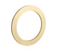 HASWARE Numéros de maison en laiton massif de 7,6 cm, numéros d'adresse modernes avec points adhésifs, sans perçage, autocollants pour maison, mur, boîte aux lettres, appartement (laiton, 0)