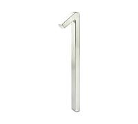 HASWARE Panneau De NuméRo De Maison Flottant: 5 Pouce (12cm) Signalisation De Porte Moderne - Frappant Pour Les Chiffres D'Adresse De Rue (1, Argent)