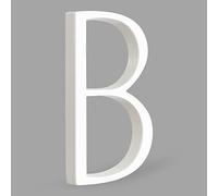 HASWARE Panneau De NuméRo De Maison Flottant: 5 Pouce (12cm) Signalisation De Porte Moderne - Frappant Pour Les Chiffres D'Adresse De Rue (B, Blanc)