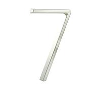 HASWARE Panneau De NuméRo De Maison Flottant: 5 Pouce (12cm) Signalisation De Porte Moderne - Frappant Pour Les Chiffres D'Adresse De Rue (7, Argent)
