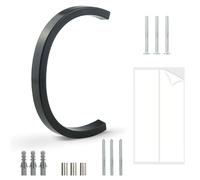 HASWARE Panneau De NuméRo De Maison Flottant: 5 Pouce (12cm) Signalisation De Porte Moderne - Frappant Pour Les Chiffres D'Adresse De Rue (C, Noir)