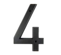 HASWARE Plaque de numéro de maison 6 pouces (15 cm) Style vintage fini bronze vieilli Numéros de porte Plaque de signalisation Numéros d'adresse du domicile de la rue, alliage de zinc (4)