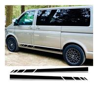 HASWEX Autocollants latéraux de porte de voiture 2 pièces, pour VW Transporter T3 T4 T5 T6 camping-Car longue ligne graphique accessoires de décalcomanies en vinyle