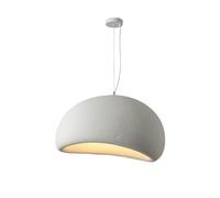 HASWEX Lustre de style japonais Wabi-sabi moderne simple suspension blanche classique lampe suspendue réglable en hauteur lampe suspendue créative à la main éclairage de suspension pour balcon d'îlot