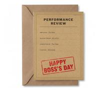 Hat Acrobat Carte de fête du patron de l'équipe - Carte d'examen de performance amusante avec espace de signature à l'intérieur - Carte pliée simple de 12,7 x 17,8 cm avec enveloppe kraft - Happy Boss