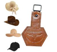 Hat Clip - Leather Lining 10x3x1cm | Travel Hat Holder Magnetic Bag Clip | Secure Ha T Fastener For Travel, Outdoor Activities, Beach Trips, And Everyday Use To Keep Your Safe And Easily Accessible