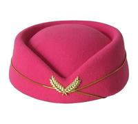 Hat d'agent de bord Costume avec une hôtesse de l'air Rosy Costume a ressenti un d'agent bord pour Halloween Party Cosplay & Performance S