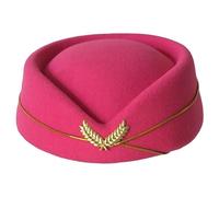 Hat d'agent de Bord Costume avec Une hôtesse de l'air Rosy Costume a ressenti Un d'agent Bord pour Halloween Party Cosplay & Performance S