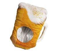 Hat de tasse de bière - Cosplay drôle pour l'Oktoberfest, costume d'Halloween avec une usure légère confortable, un chapeau de fête d'utilisation polyvalente pour le bar, des événements, des accessoir