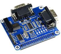 HAT d'extension RS232 isolé à 2 canaux pour Raspberry Pi 4B/3B+/3B/2B/B+/A+/Zero/Zero W, SC16IS752+SP3232 Dual Chip convertit SPI en RS232 Taux de données jusqu'à 921600bps circuits intégrés multi-protection