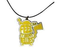 Hat Shark I Can Feel It in My Jellies Text Mouse Monster Game Film Parody - Enamel Metal Pendant 19.5in Cord Necklace
