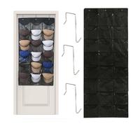 Hat Stands - Hat Hanger Holder | Hat Display Storage Rack | Hat Rack for Baseball Caps | Baseball Hats Collection Deep Pockets for Men Women 24 Pockets Baseball Hats Wall Holder