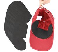 Hat Sweat Liner, Self Adhesive Sweat Absorbing Band Set, 10 Piece Anti Stain Protection System, Soft Fabric Moisture Control Build Structure, Breathable Comfort Design Style, Fitness Use for Men Women