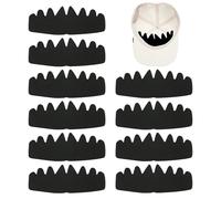 Hat Sweat Liner - Ten Piece Pack, Absorbent Sweatband Protector, Odor Stain Preventer, Octagonal Band Pad, Men Women Accessory, Hard Hat Helmet Cap Insert White