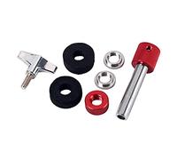 HAT Tambour d'instrument en métal avec trous de 7,3 mm, accessoires compatibles avec plus de supports hauts Rouge