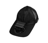 Hat with Fan - Solar Powered Cooling Cap, USB Rechargeable Airflow Hat, Adjustable Speed Ventilation Headwear Device, Wearable Hands Free Breeze System for Outdoor Summer Beach Hiking Camping