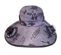 Hat with Fans Solar Power - USB Wide Brim Cooling Hat Portable Solar Fan, Lightweight Sun Protection, Outdoor Activity Gear | Ventilated Hats for Work Golf Travel Boating Sports