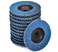 HATANSE 12 Disques Abrasifs à Lamelles Ø 76 mm x 10 mm Grain 40 60 80 120 Disques à Lamelles Disques à Meuler pour Enlever Ebavure, Rouille, Polissage, Finition