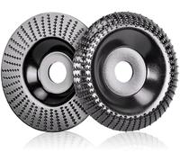 HATANSE 2 Pièces Disques Bois pour Meuleuse Angle Ø 125 mm x 22,2 mm, Meuleuse à Bois Rapide Couper et Disques Abrasifs pour Meuleuse d'angle, Polissage, Sculpture, Ponçage