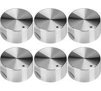 HATANSE 6 Pièces Bouton pour Réchaud à Gaz 6mm Boutons de Commande Universels en Métal Boutons de Cuisinière pour Four, Cuisinière et Plaques Chauffantes