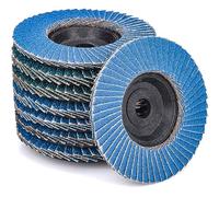 HATANSE 8 Disques Abrasifs à Lamelles Ø 76 mm x 10 mm Grain 40 60 80 120 Disques à Lamelles Disques à Meuler pour Enlever Ebavure, Rouille, Polissage, Finition