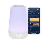 Hatch Rest Machine sonore pour bébé, veilleuse | 2e génération | Essentiel de la liste de naissance, entraîneur de sommeil, générateur de routine, réveil à temps de hausse, sucette sonore blanche,