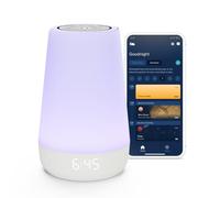 Hatch Rest Machine sonore pour bébé, veilleuse | 2e génération | Essentiel de la liste de naissance, entraîneur de sommeil, générateur de routine, réveil à temps de hausse, sucette sonore blanche