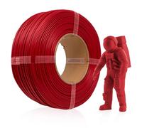 HATCHBOX Recharge de filament PLA pour imprimante 3D de 1,75 mm, comprend 1 bobine rechargeable de 1 kg pour impression 3D, précision dimensionnelle +/- 0,03 mm, rouge fer