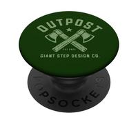 Hatchet Logo - Outpost Scouting Gear by Giant Step PopSockets PopGrip Adhésif