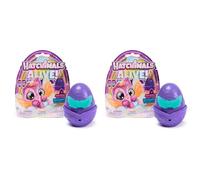 Hatchimals Alive, Neon Rainbow, Set de 1 Figurine Surprise Blind Box (Les Styles Peuvent Varier), œuf Qui révèle la Couleur (Lot de 2)