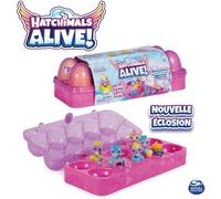 Hatchimals ALIVE - Boîte 5 Oeufs + Accessoires - Boîte Oeufs 5 Figurines À Collectionner Et 11 Accessoires - A Faire Eclore Avec De L'Eau - Thème Bébé - Transport Facile - Jouet Enfant 3 Ans et +