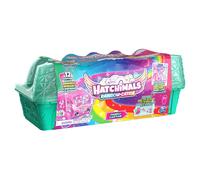 Hatchimals - PACK AVENTURE 10 FAMILLE SURPRISE LAMAS - Boîte Oeufs 10 Figurines à Collectionner - Transport facile - Thème Famille Lamas Fleuristes - Jouet enfant 5 Ans et +